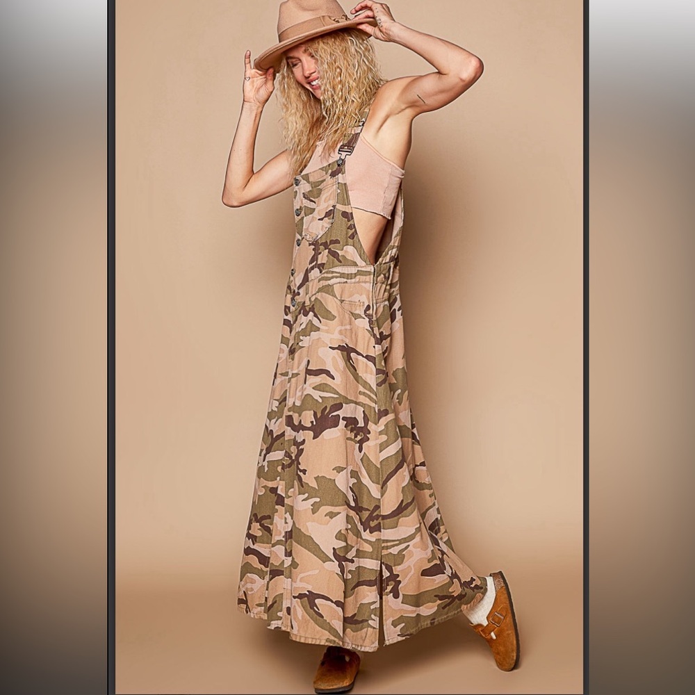 POL Camouflage Overalls Dress - Picture 3 of 4